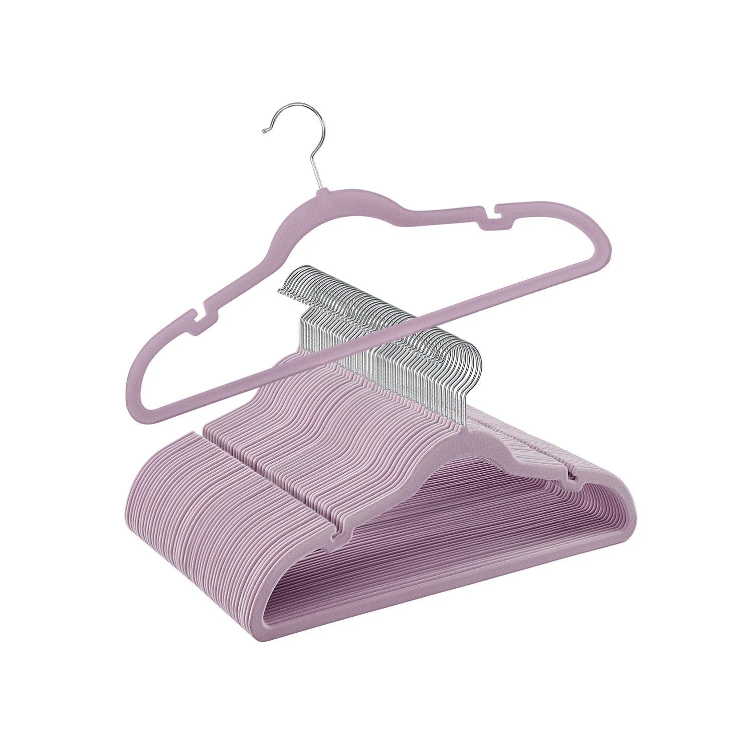 Kitcheniva Lightweight Plastic Hangers - Purple, Pack of 50 - Fred