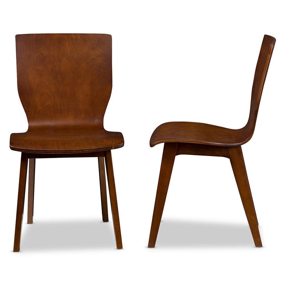 Dark walnut dining discount chairs