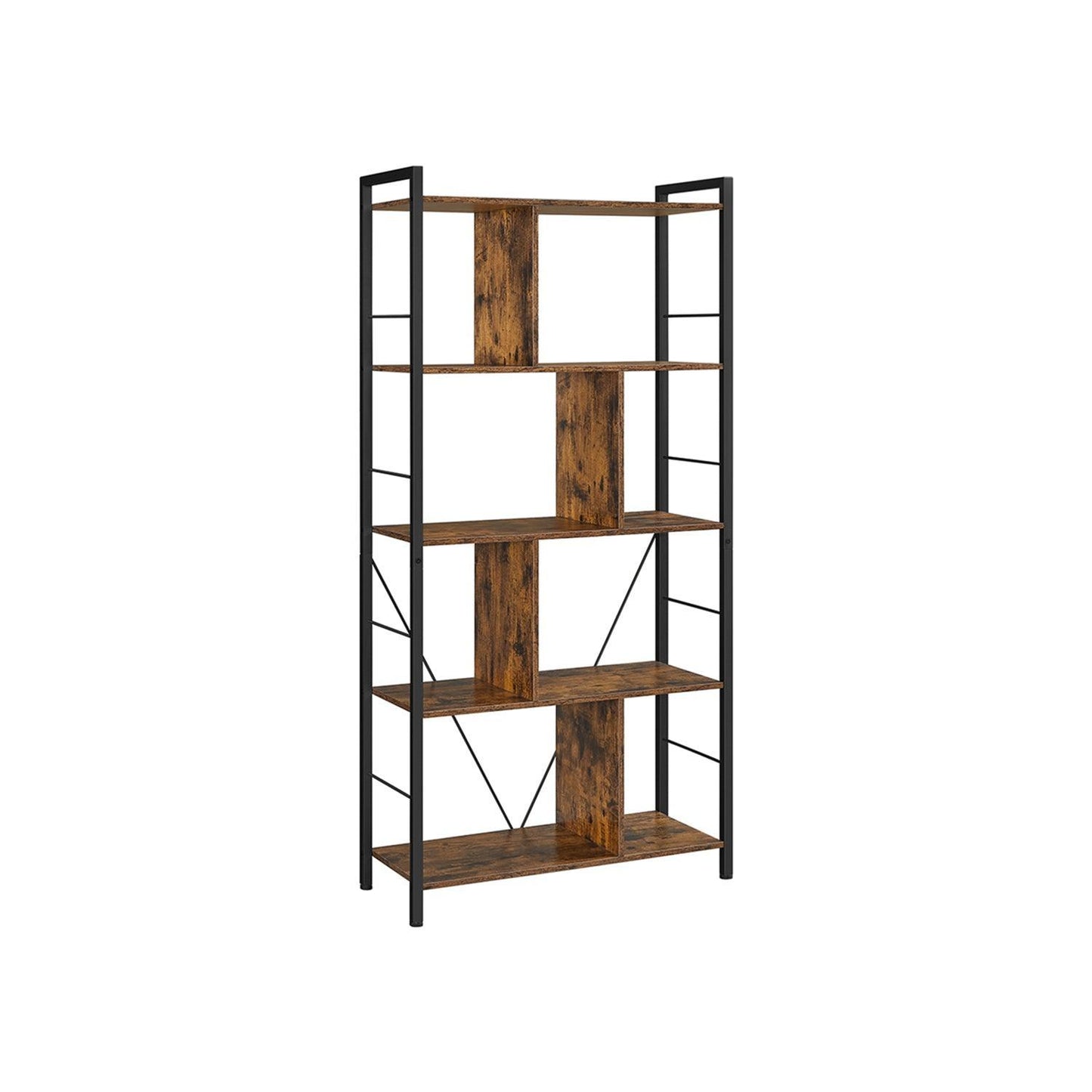 5 Tier Shelving Unit with Open Compartments FredCo