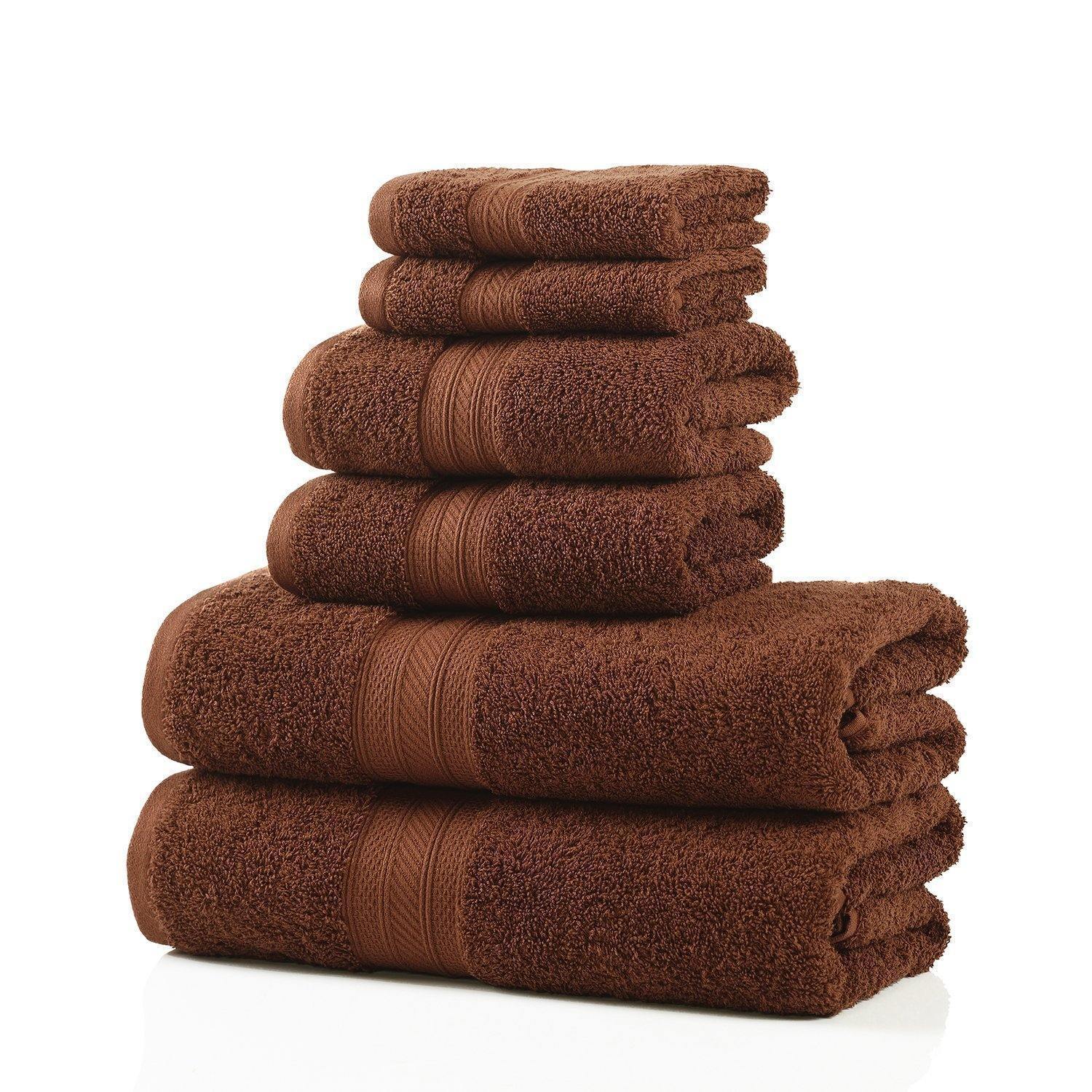 700 GSM Plush Absorbent Long Staple Combed Cotton 6-Piece Towel Set FredCo