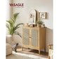 Boho-Style Rattan Sideboard FredCo