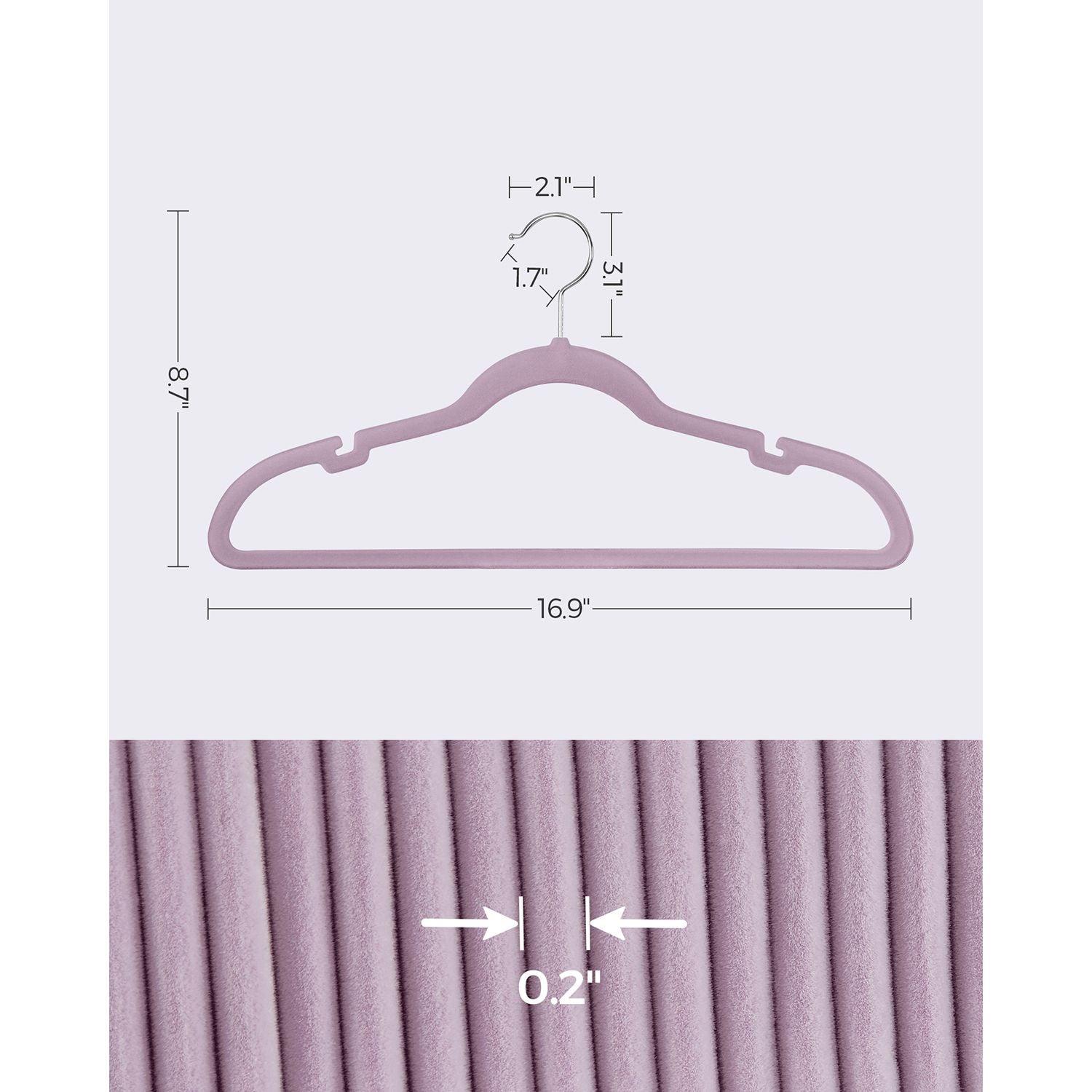 Kitcheniva Lightweight Plastic Hangers - Purple, Pack of 50 - Fred
