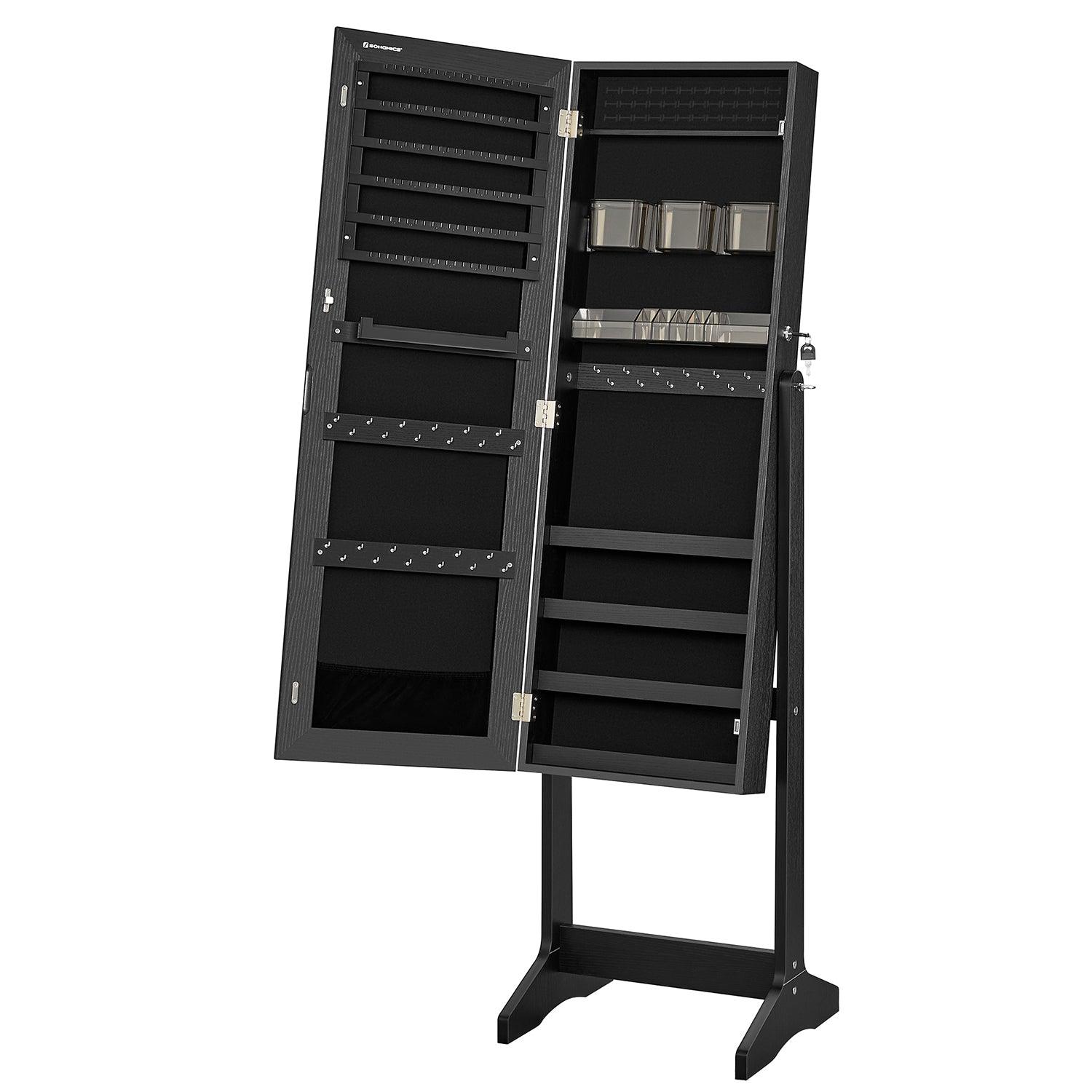 Jewelry Cabinet Armoire Black FredCo