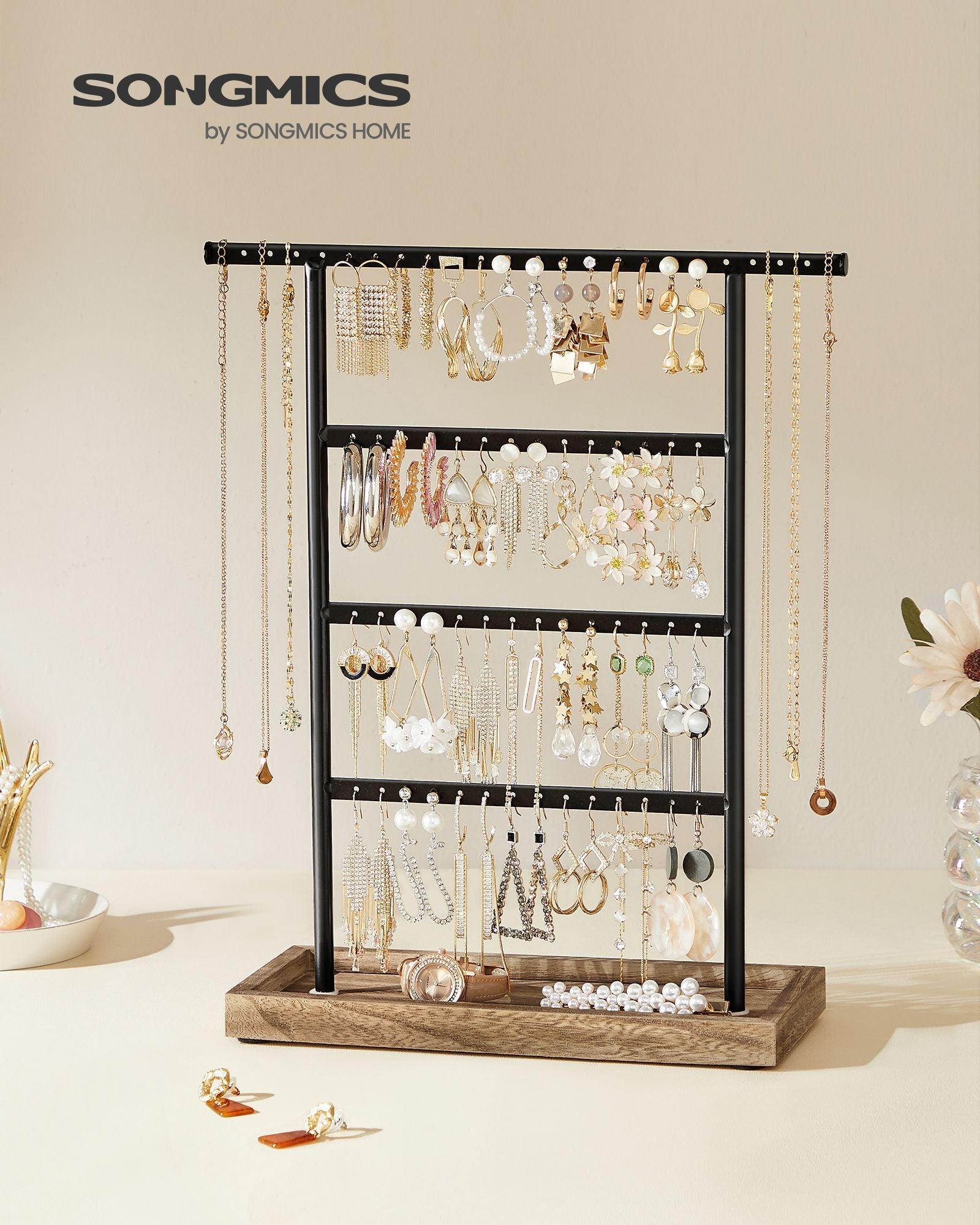 4-Tier Jewelry Stand with Tray FredCo