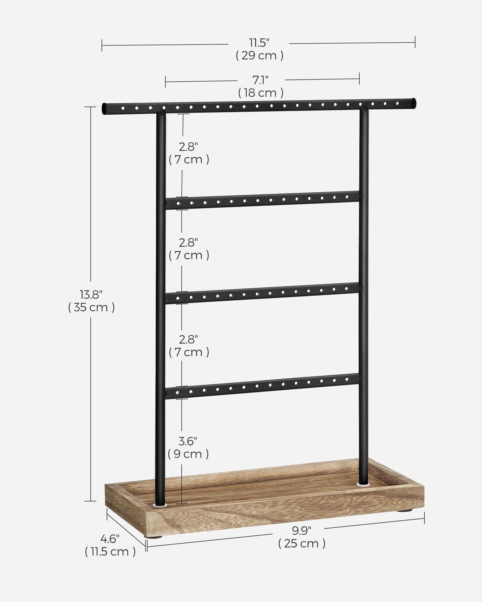 4-Tier Jewelry Stand with Tray FredCo