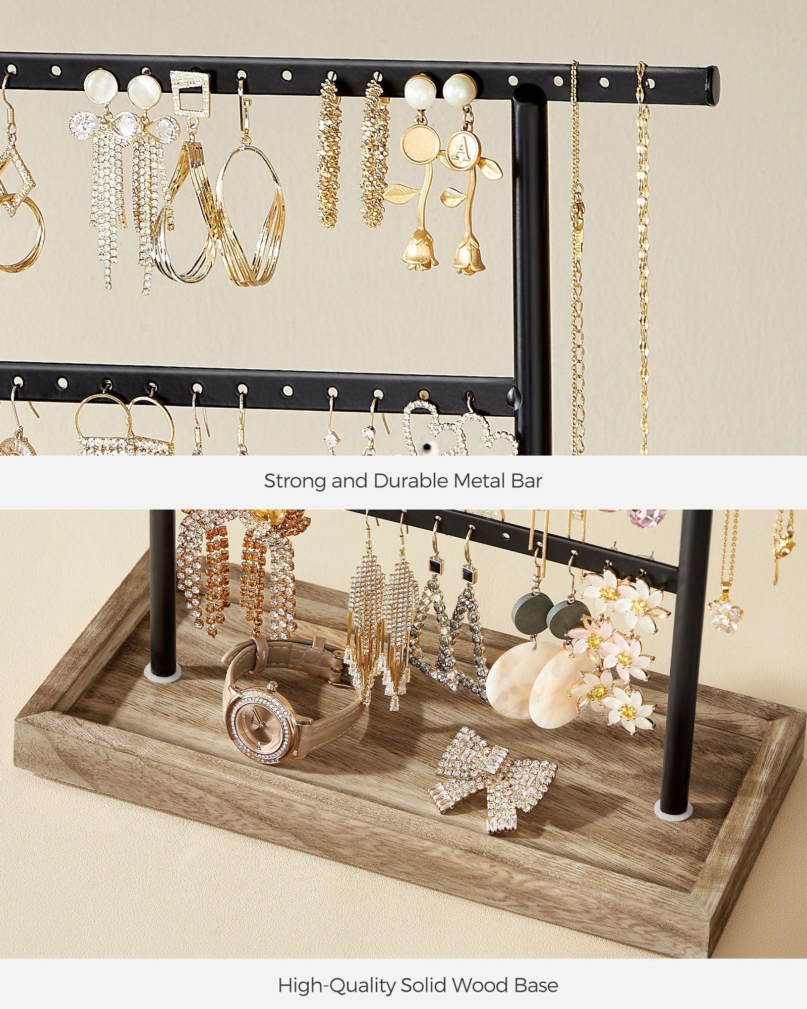 4-Tier Jewelry Stand with Tray FredCo