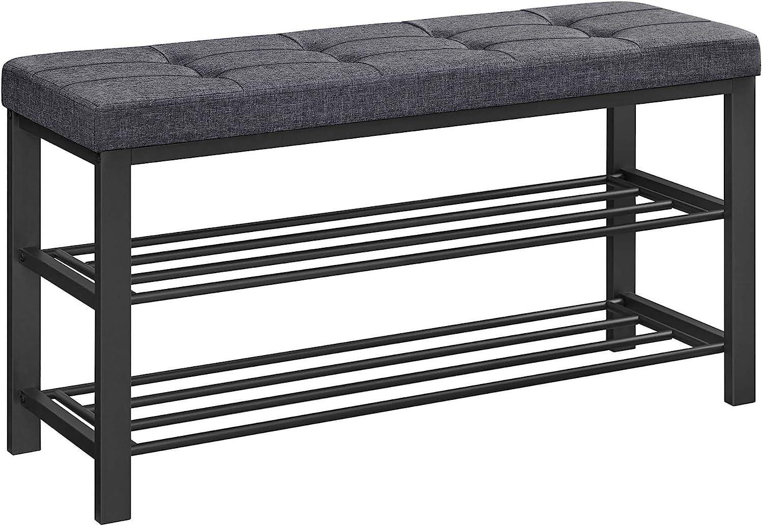 3-Tier Shoe Bench 12.2 x 39.4 x 19.3 Inches FredCo