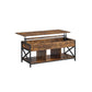 Lift Top Coffee Table with Storage Shelf FredCo