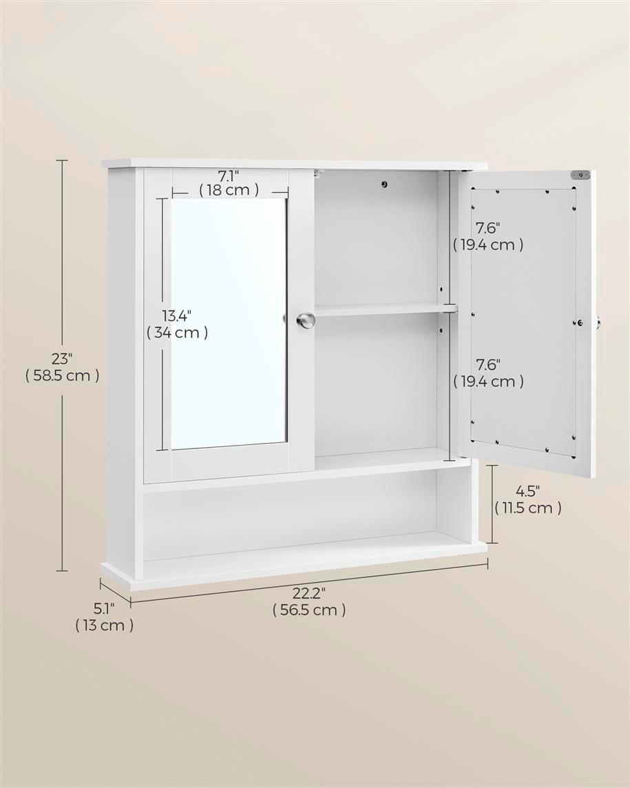 VASAGLE Wall-Mounted Storage Cabinet FredCo