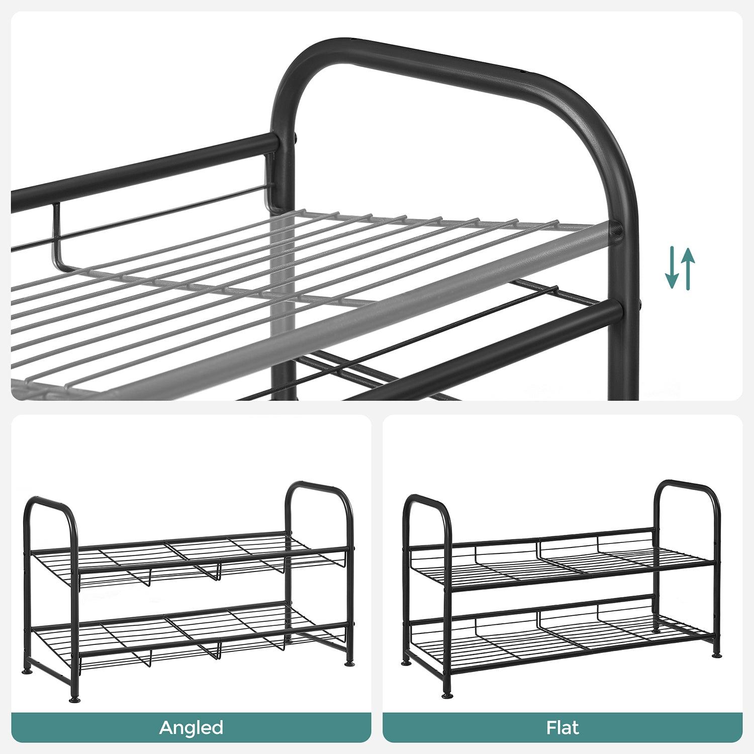 2-Tier Metal Shoes Rack FredCo