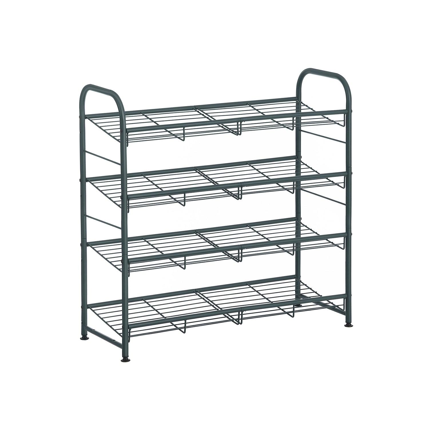 4 Tier Stackable Shoe Rack FredCo