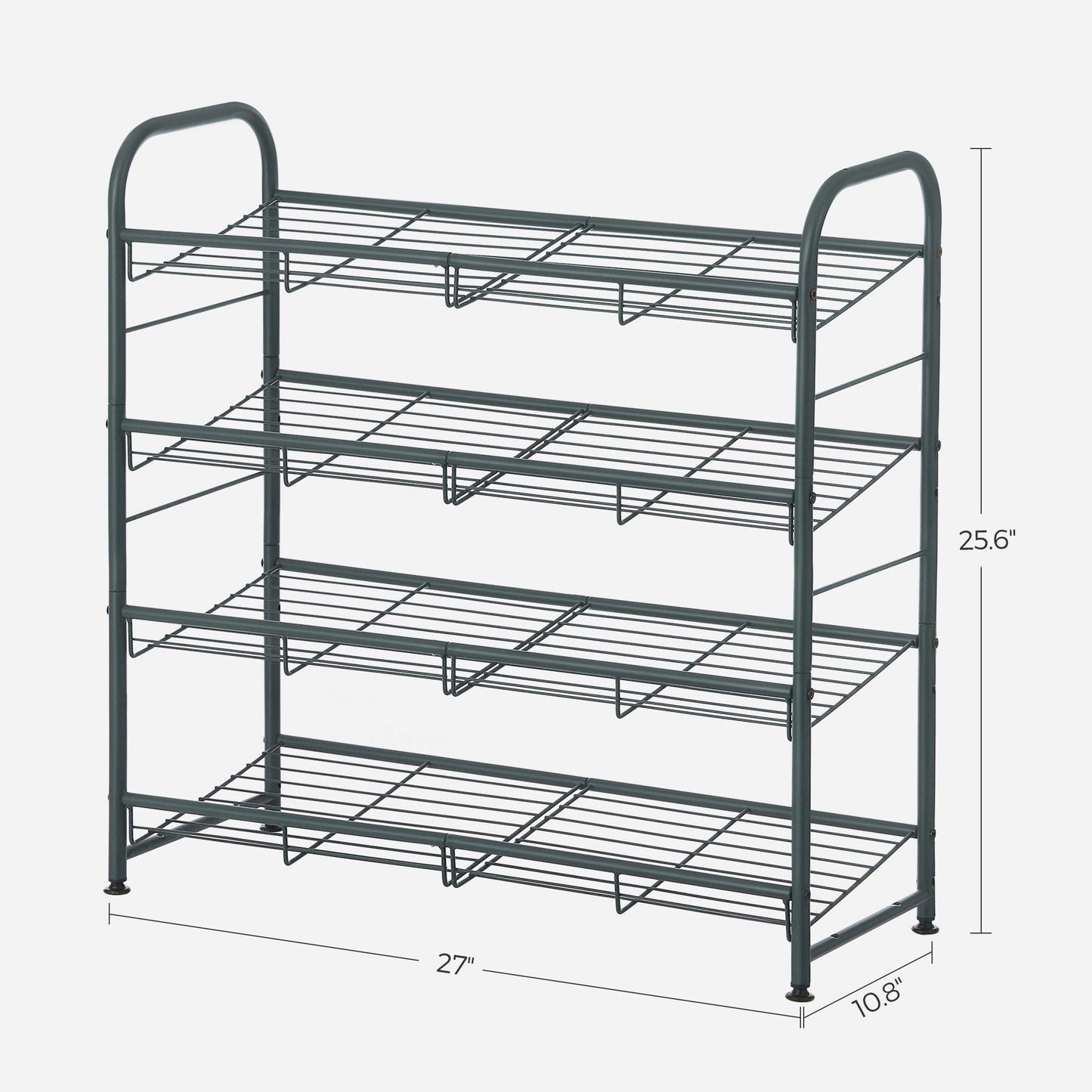 4 Tier Stackable Shoe Rack FredCo