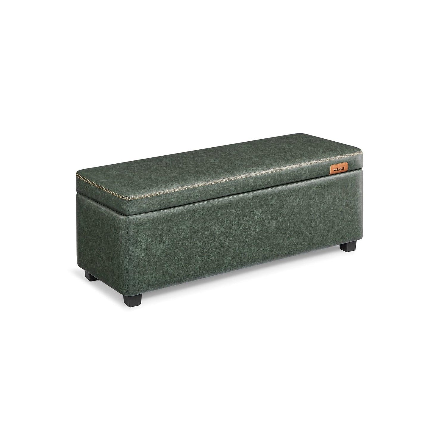 EKHO Collection - Storage Ottoman Bench, Forest Green FredCo