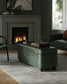 EKHO Collection - Storage Ottoman Bench, Forest Green FredCo