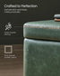 EKHO Collection - Storage Ottoman Bench, Forest Green FredCo