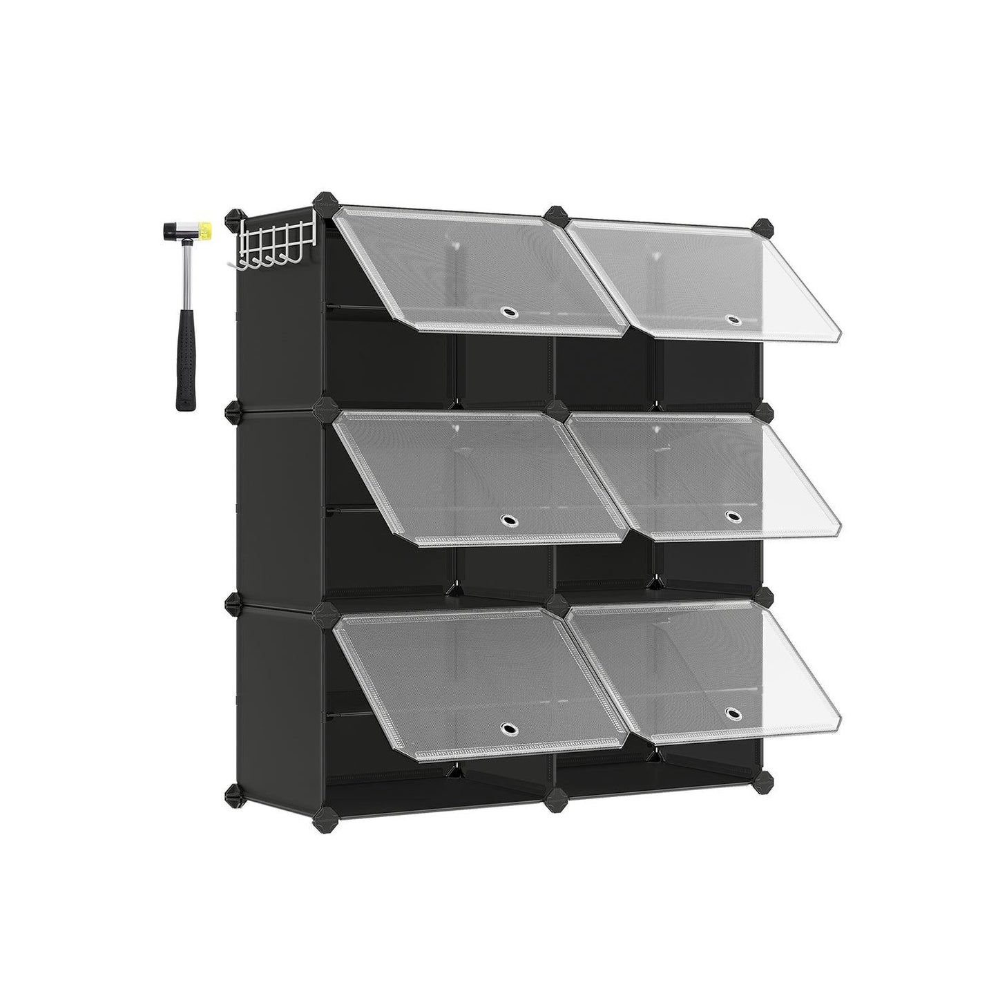 Plastic Shoe Storage Cabinet FredCo