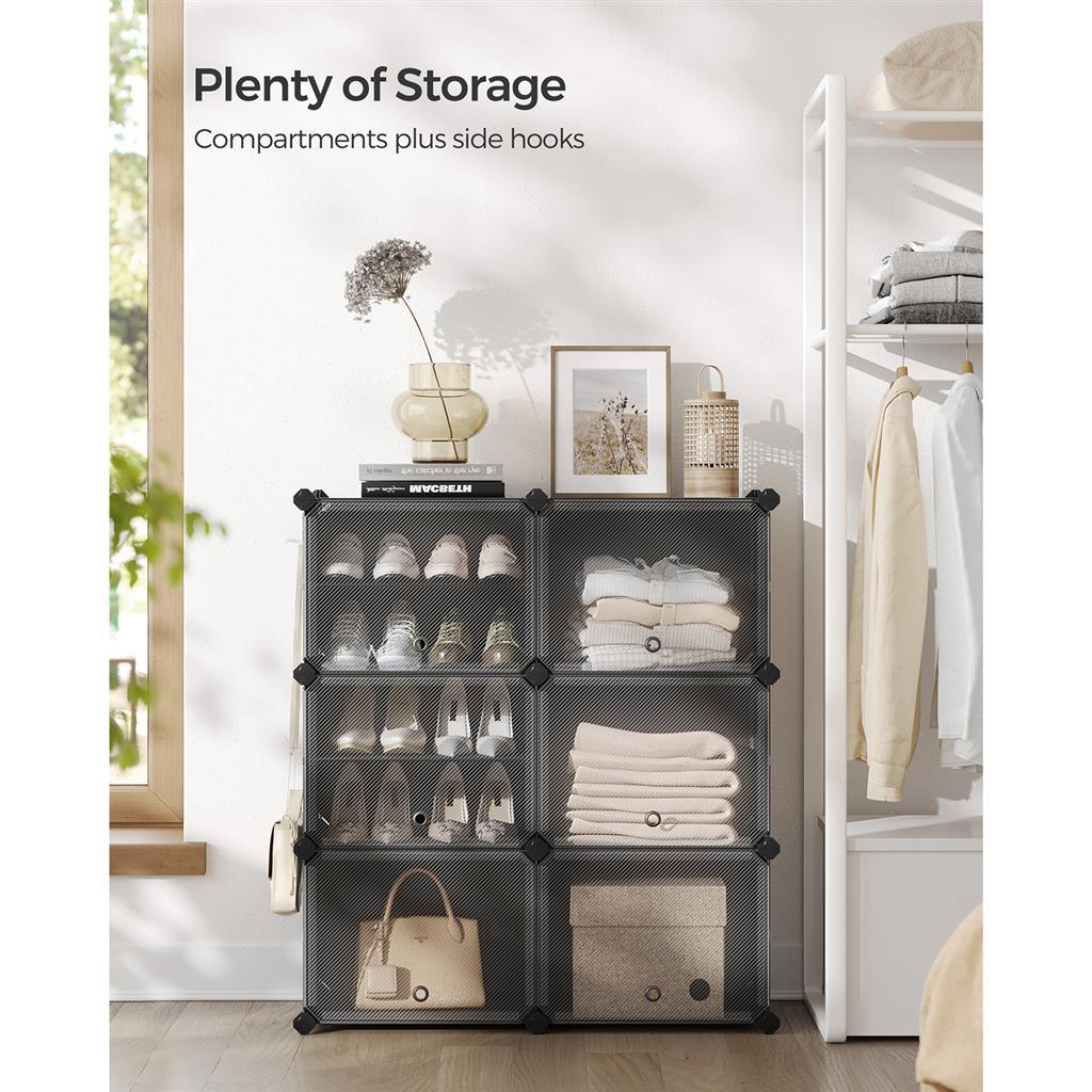 Plastic Shoe Storage Cabinet FredCo