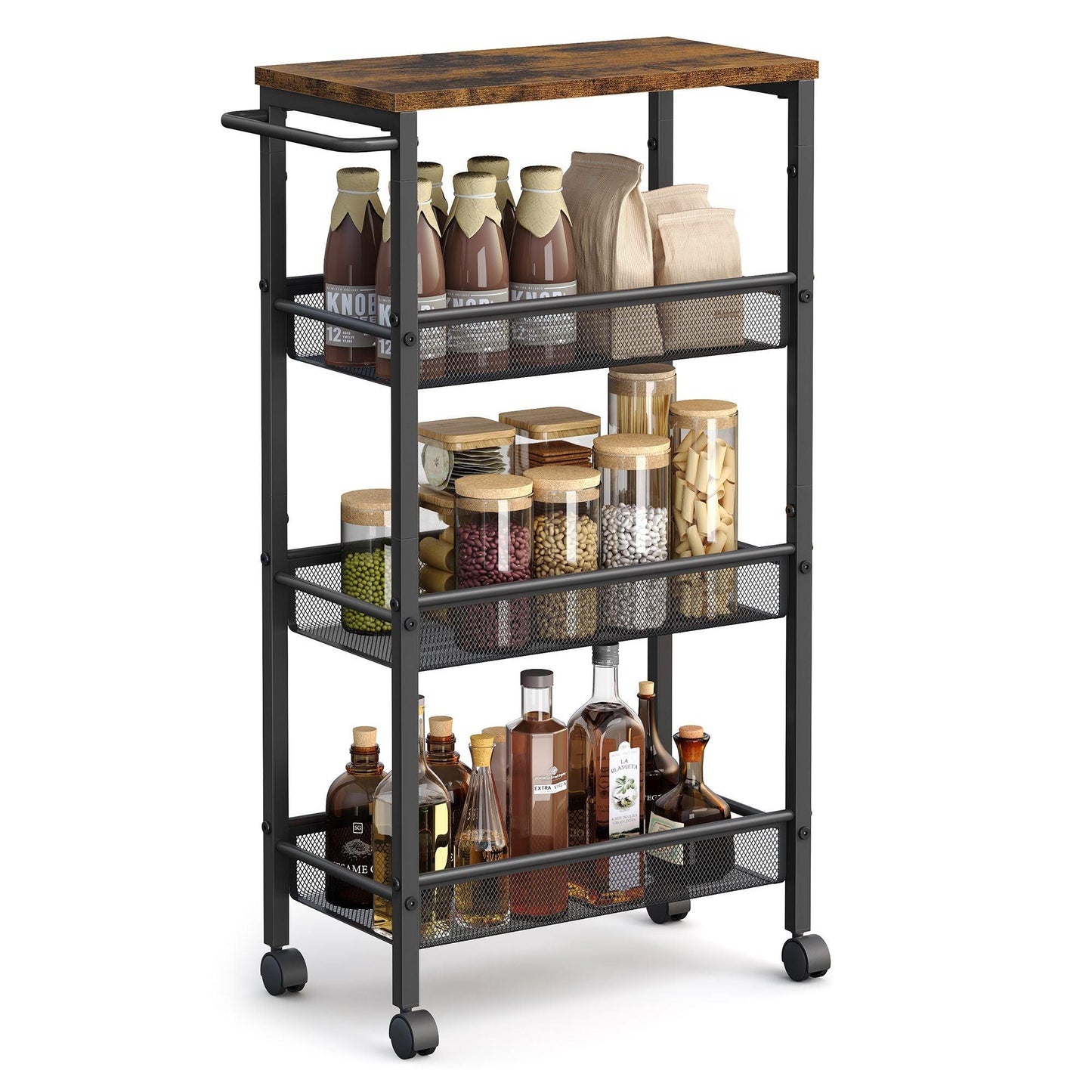 4-Tier Rolling Cart FredCo