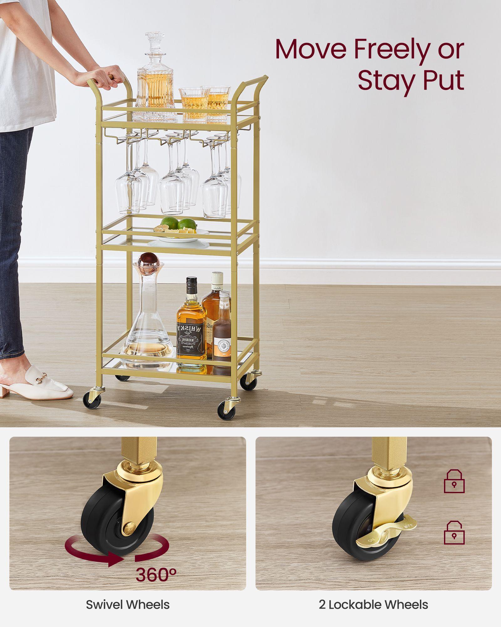 Home Bar Serving Cart FredCo