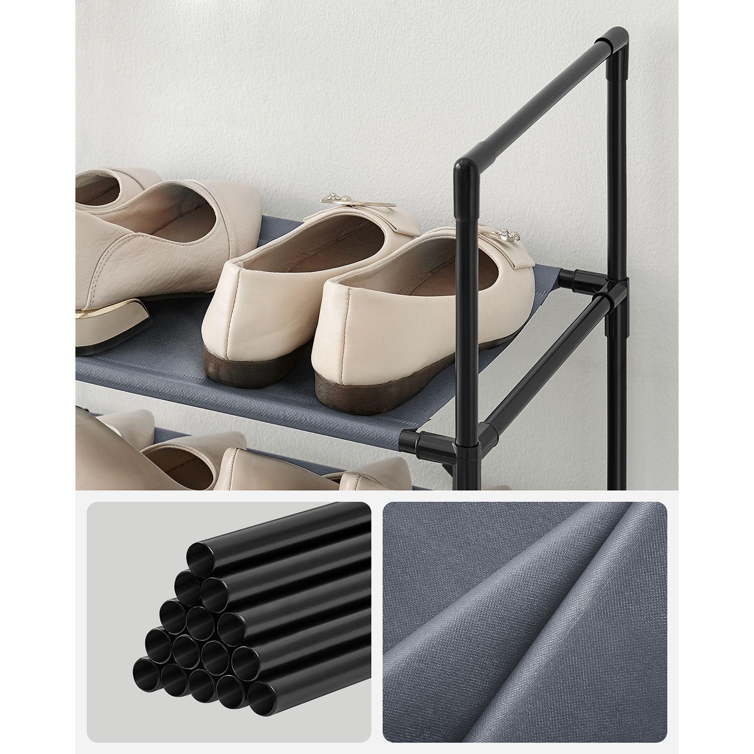 10-Tier Shoe Rack 13 x 13 x 68.1 Inches FredCo