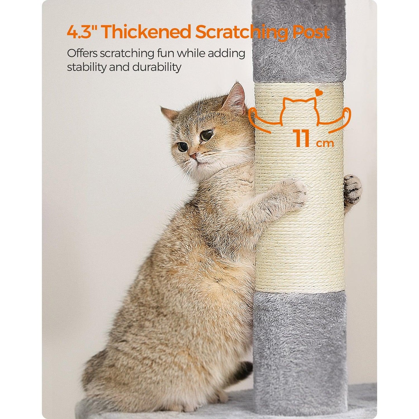 39.8-Inch Cat Tree for Large Cats FredCo