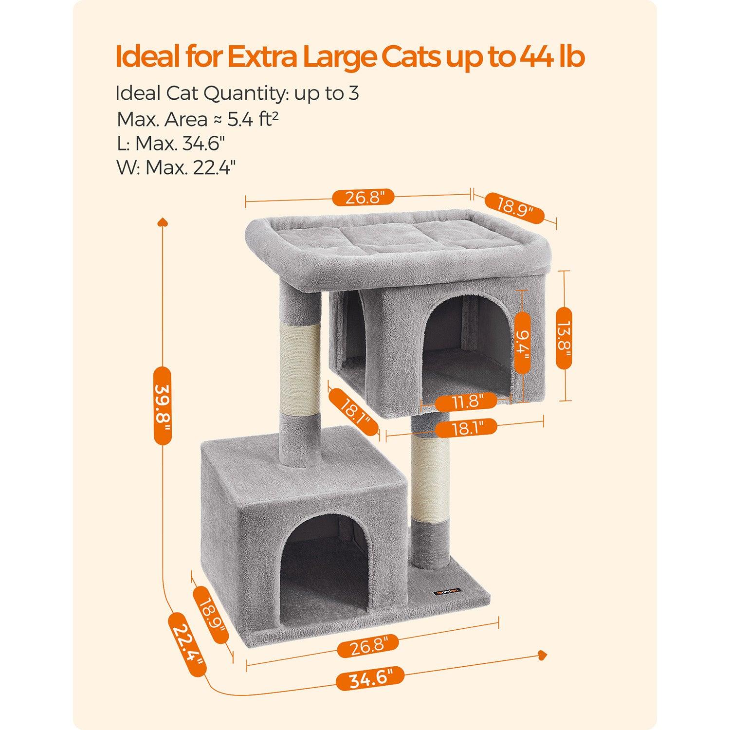 39.8-Inch Cat Tree for Large Cats FredCo