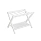 Bamboo Luggage Rack Classic White FredCo