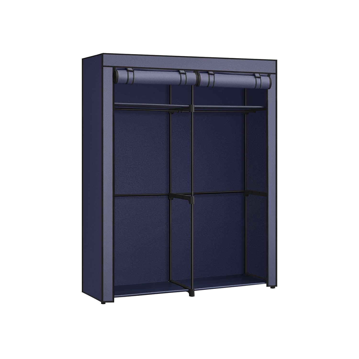 Portable Closet for Bedroom Dark Blue FredCo