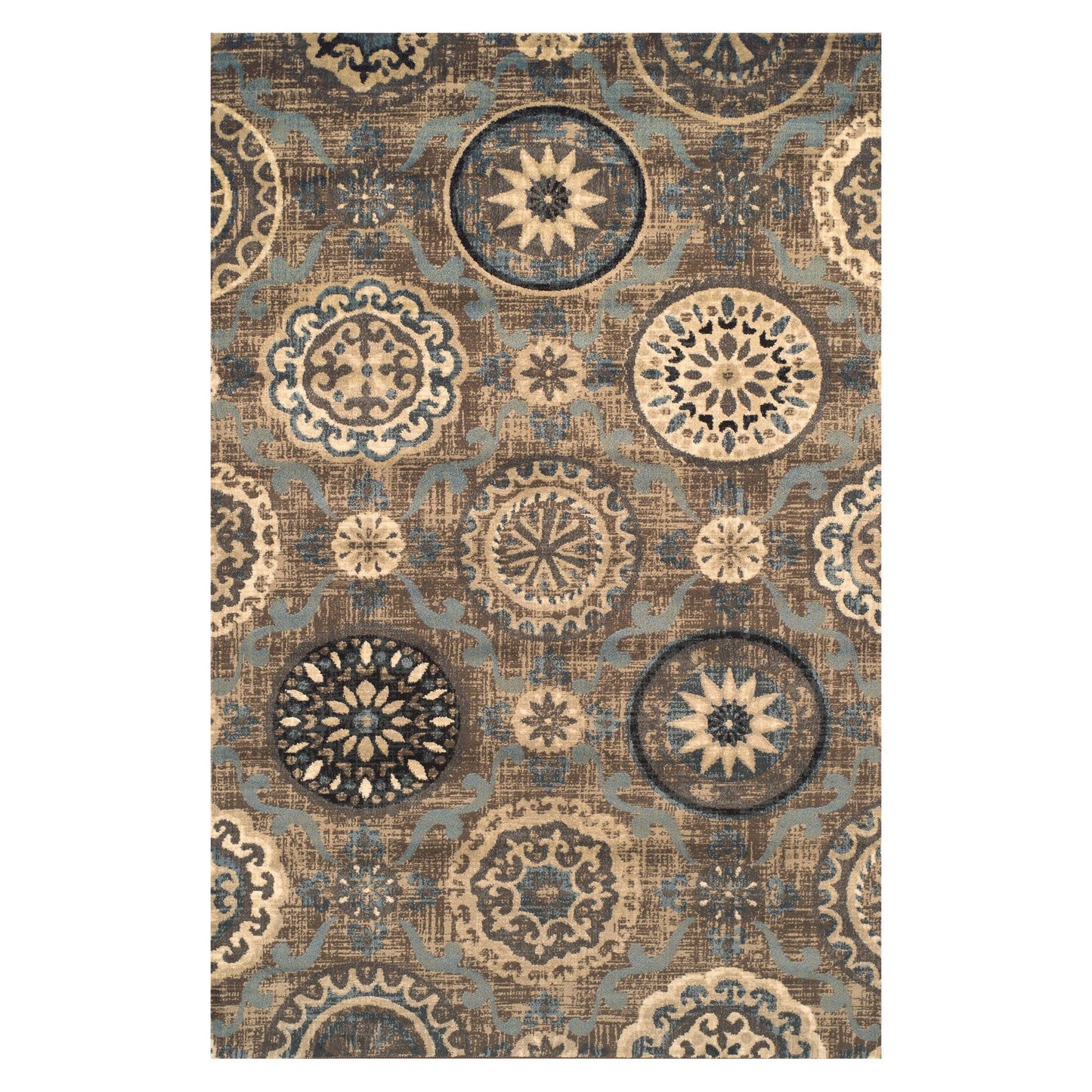 Abner Mid-Century Medallion Pattern Rug FredCo