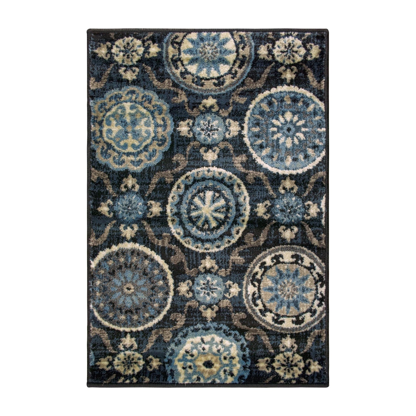 Abner Mid-Century Medallion Pattern Rug FredCo