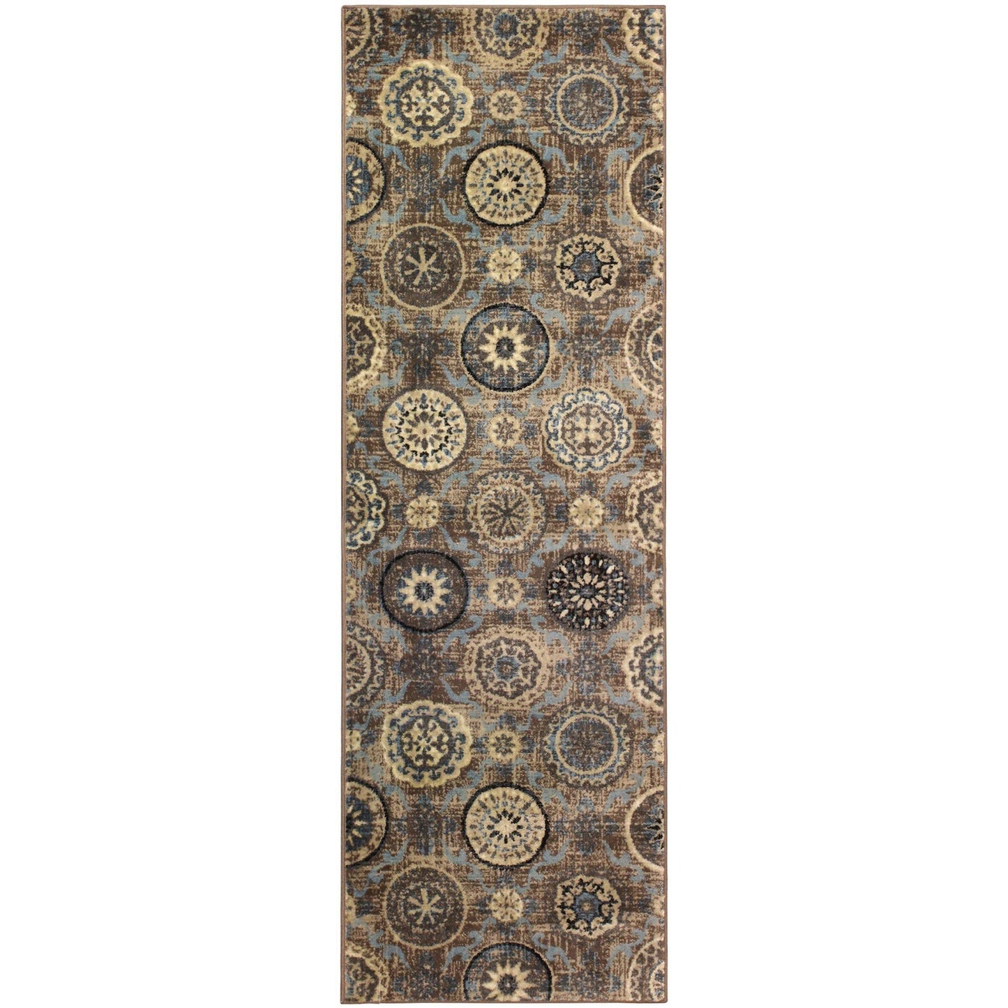 Abner Mid-Century Medallion Pattern Rug FredCo