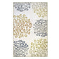 Amber Non-Slip Foldable Modern Floral Medallion Rug FredCo