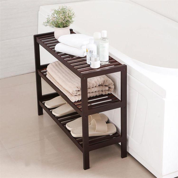 Bamboo Entryway Storage Shelf FredCo