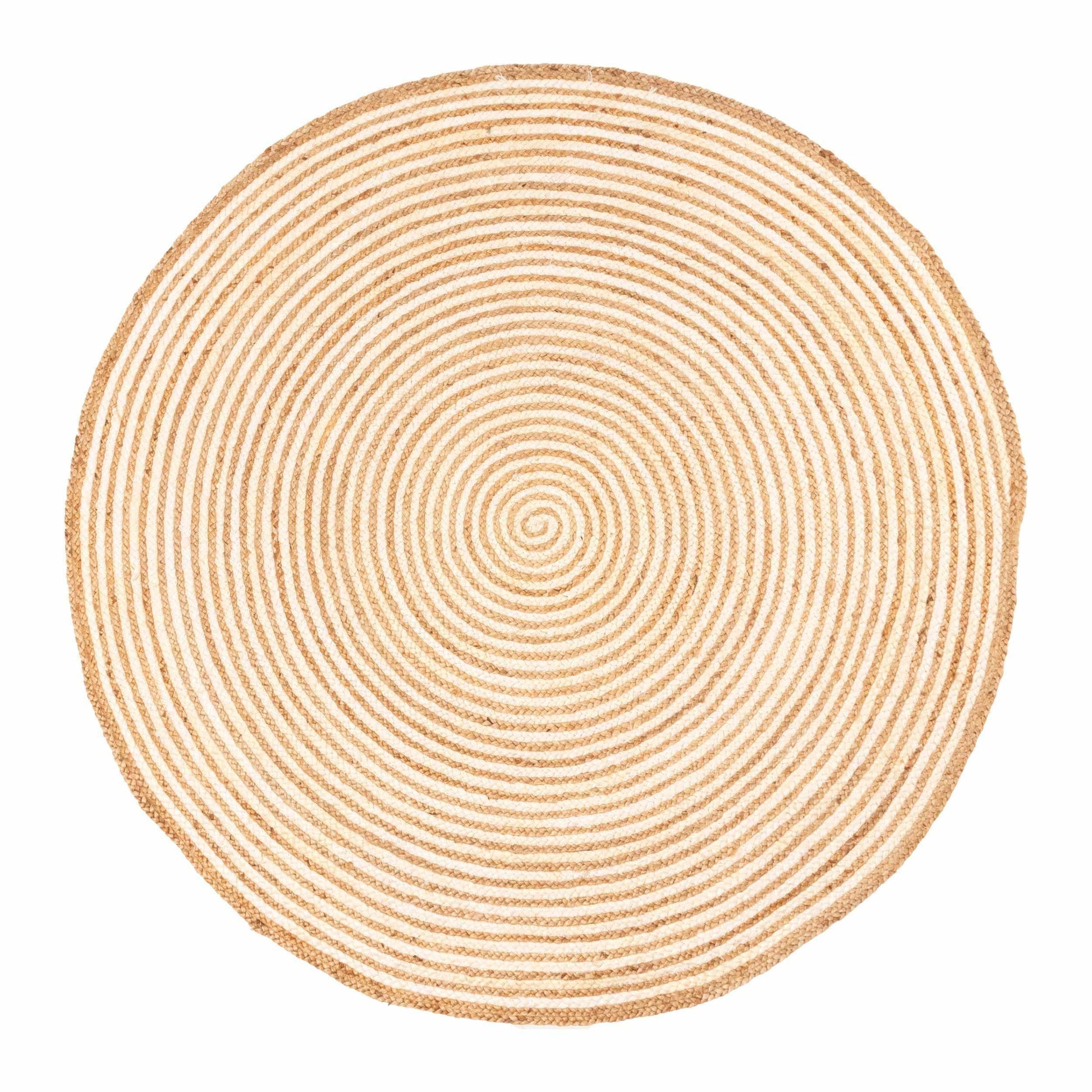 Braided Jute Round Indoor Area Rug FredCo