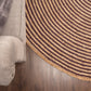 Braided Jute Round Indoor Area Rug FredCo