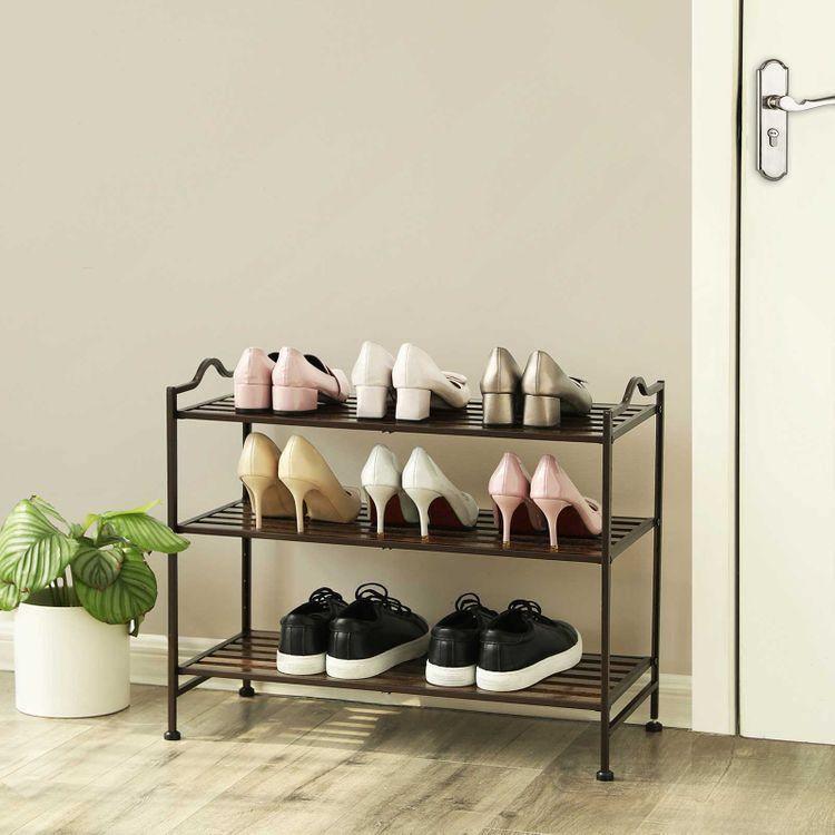 Bronze Slat Shoe Rack FredCo