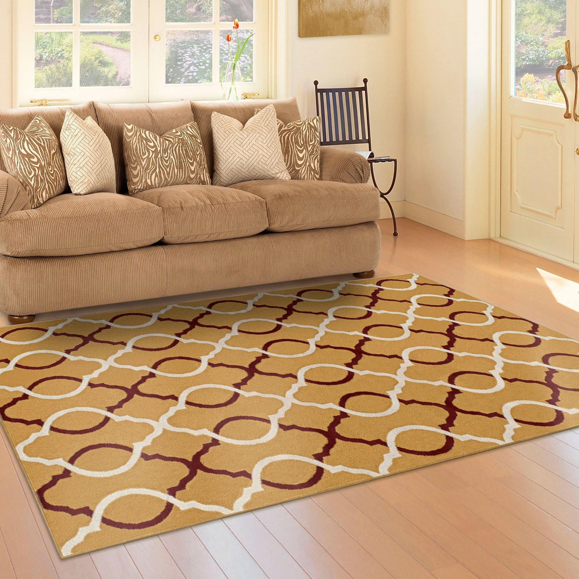 Cadena Vintage Contemporary Trellis Rug FredCo