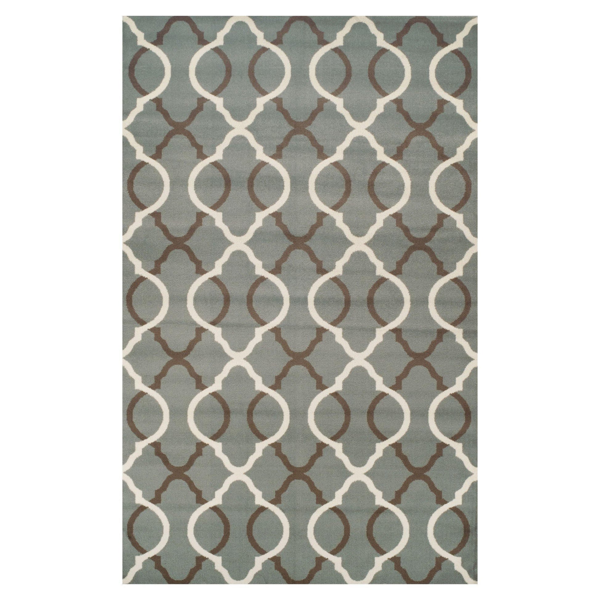 Cadena Vintage Contemporary Trellis Rug FredCo