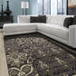 Caldwell Transitional Floral Damask Rug FredCo