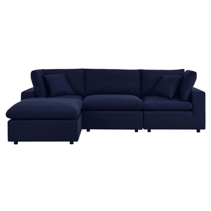 Commix 4-Piece Sunbrella Outdoor Patio Sectional Sofa, EEI-5581 FredCo