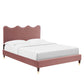 Current Performance Velvet Full Platform Bed, MOD-6731 FredCo