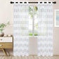 Dalitso Rope Horizontal Bands Soft Diffused Light Sheer Curtain Set FredCo