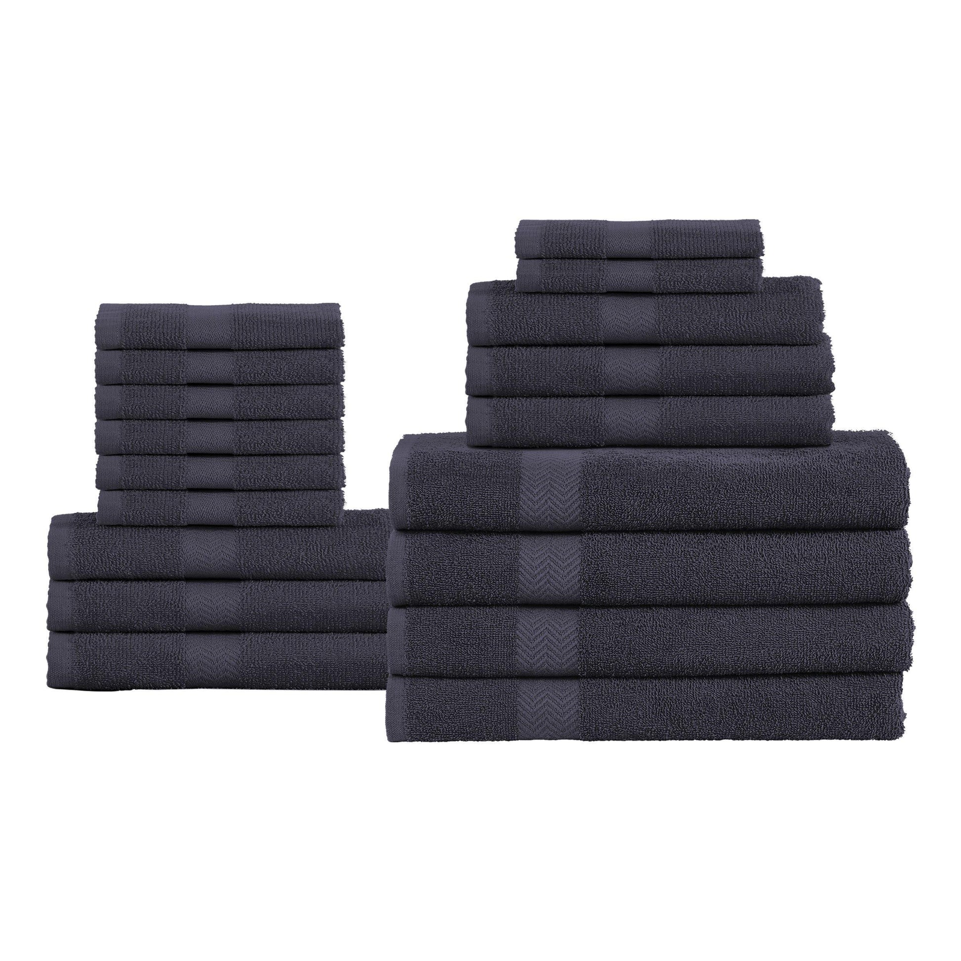 18pc Cotton Bath Towels Set