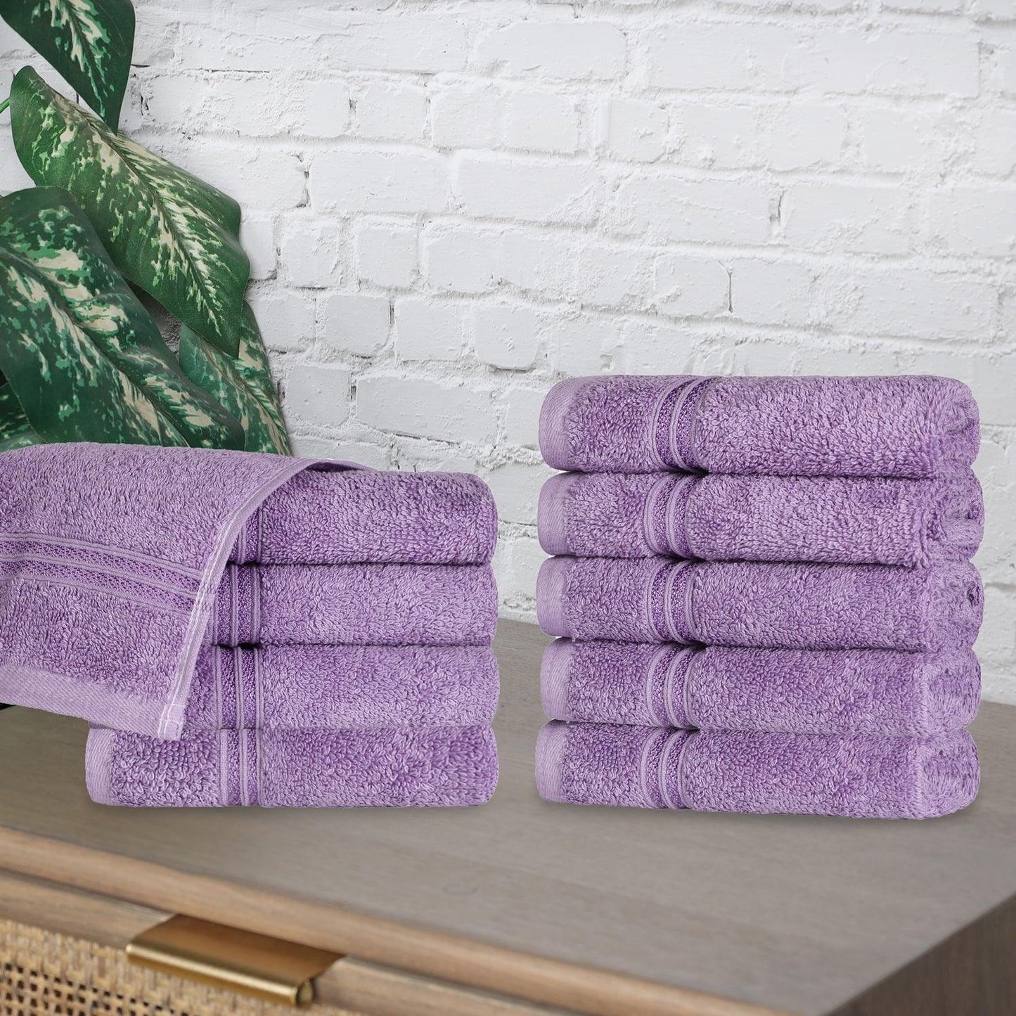 Egyptian Cotton 600 GSM, 10-Piece Face Towel Set FredCo