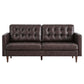 Exalt Tufted Vegan Leather Sofa, EEI-6099 FredCo