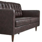 Exalt Tufted Vegan Leather Sofa, EEI-6099 FredCo