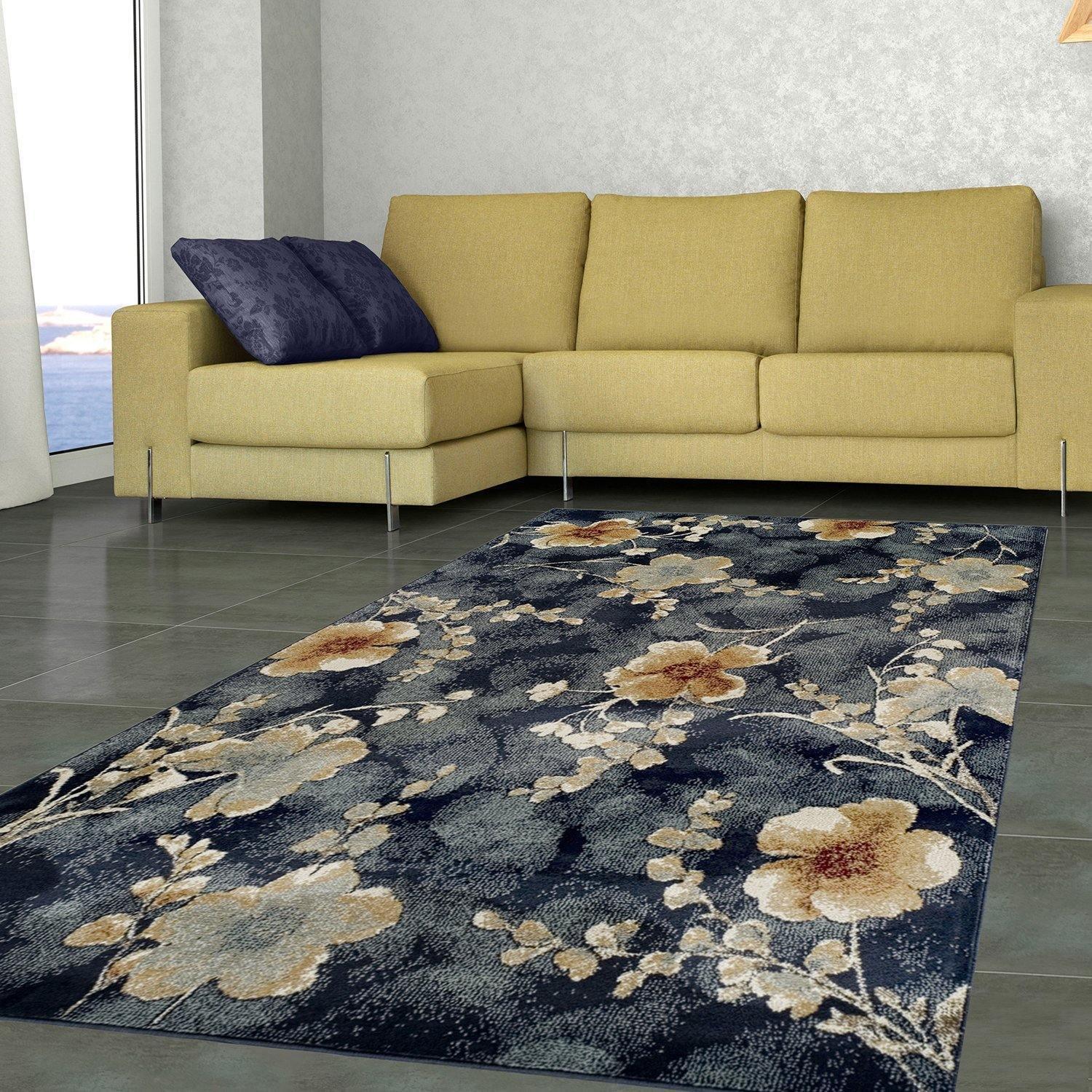 Fiore Modern Oriental Floral Rug FredCo