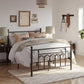 Full Platform Bed with Headboard FredCo