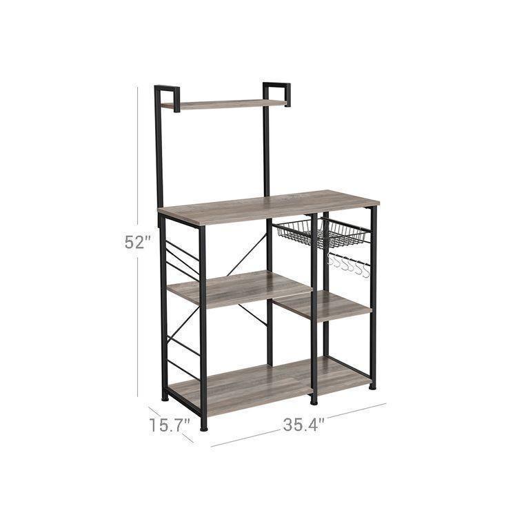 Kitchen Shelf with Wire Basket FredCo