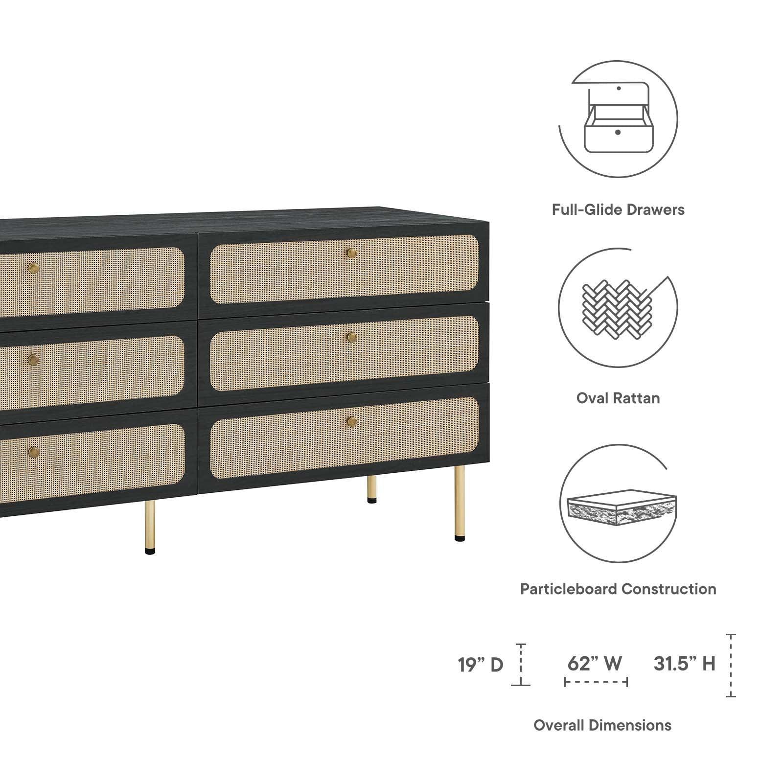 Modway Chaucer 6-Drawer Dresser FredCo